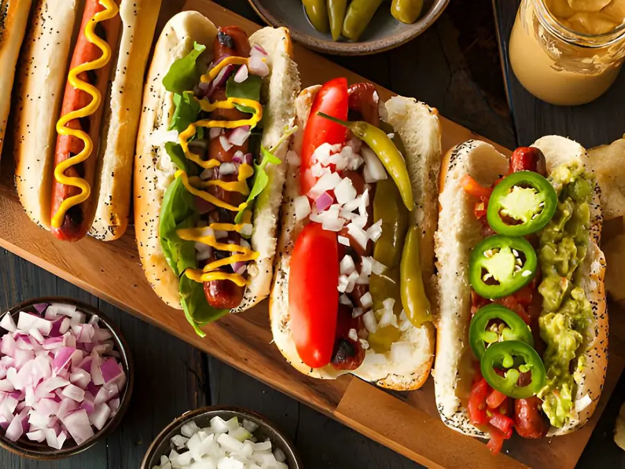Cookout hot dogs menu