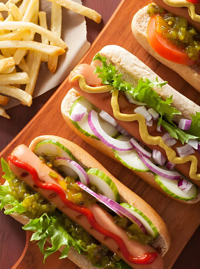 Cookout hot dogs menu